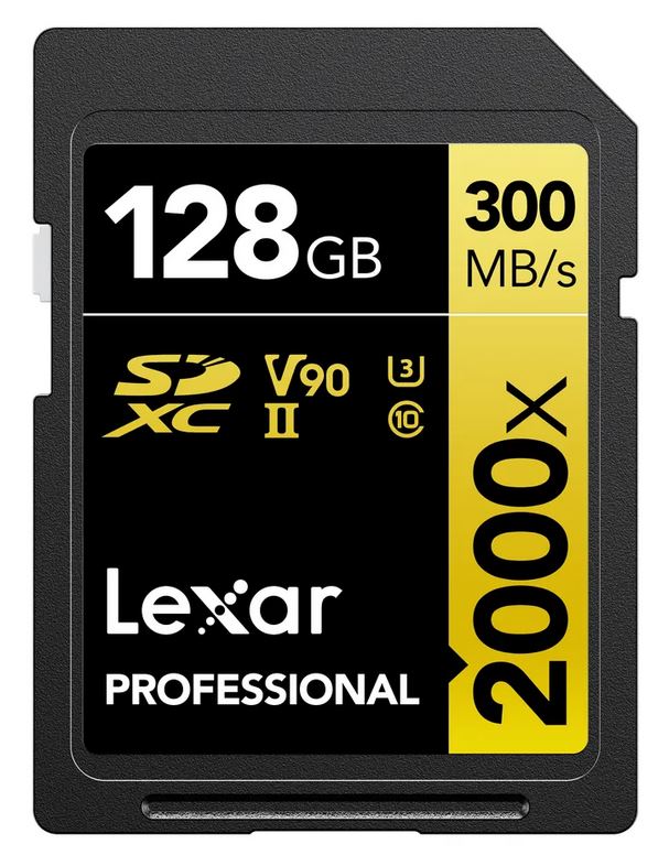 Lexar 2000x UHS-II SDXC 128GB Gold