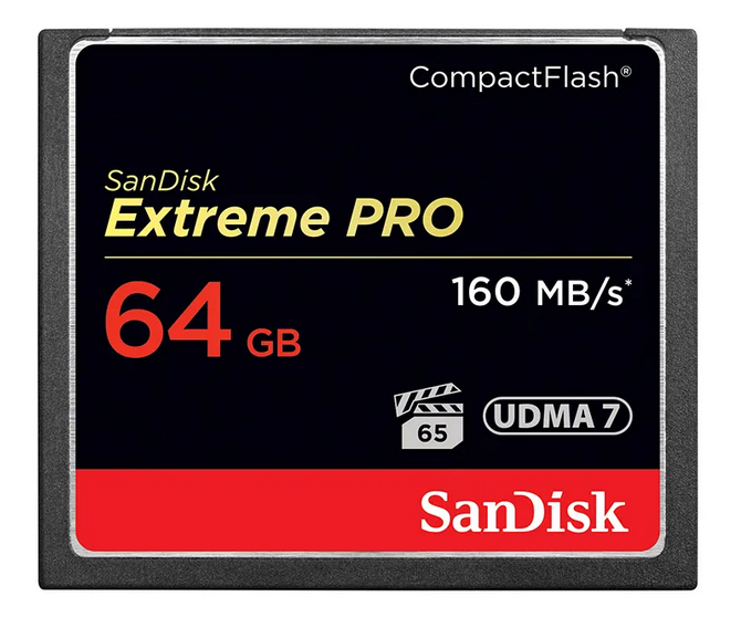 Sandisk ExtremePro 160MB/s CF 64GB