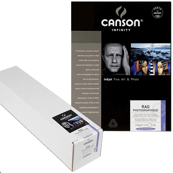 Canson Rag Photographique 310 A4 210x297mm 25 F.