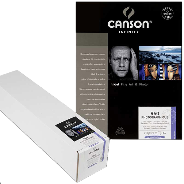 Canson Rag Photographique 210  A4 210x297mm 25 F.
