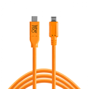 TetherPro USB-C / 2.0 Micro-B 5-Pin 4.6m/15' CUC2515-ORG