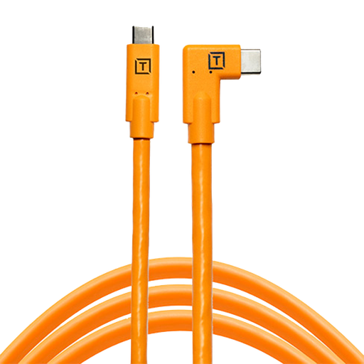 TetherPro USB-C /USB-C 4.6m/15' Right Angle orange CUC15RT