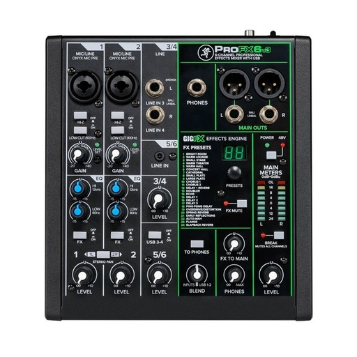 MACKIE ProFX6v3 - Table de mixage avec effets