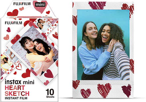 Instax Mini 10 Sheets Heart Sketch