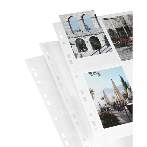 Hama Pochettes photo, DIN A4, pour 8 photos au format 10x15 cm, blanc, 10 pièces 9787