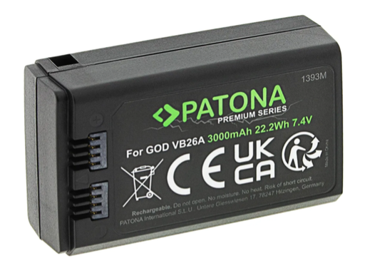 Patona Premium Batterie Godox VB26A