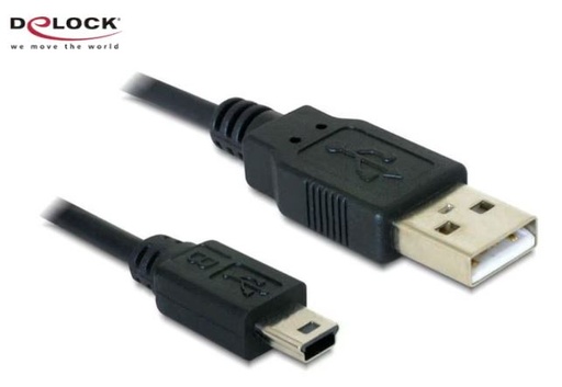 Delock Câble USB 2.0 USB A - Mini-USB B 1 m