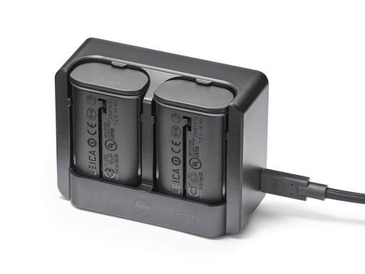 Leica Chargeur double USB-C BC-SCL6 sans câble USB-C Ref. 16059