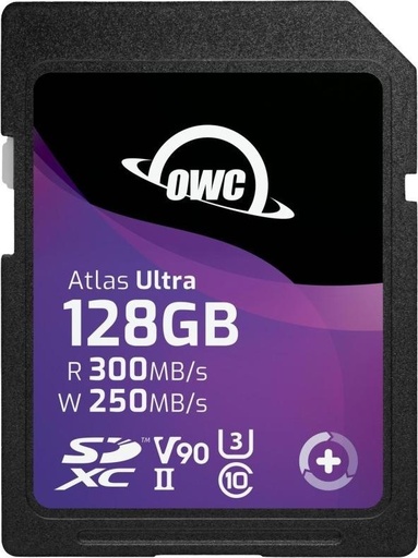 OWC Atlas Ultra S SDHC/XC UHS-II V91 128GB SDXC R:300MB/s W:250MB/s