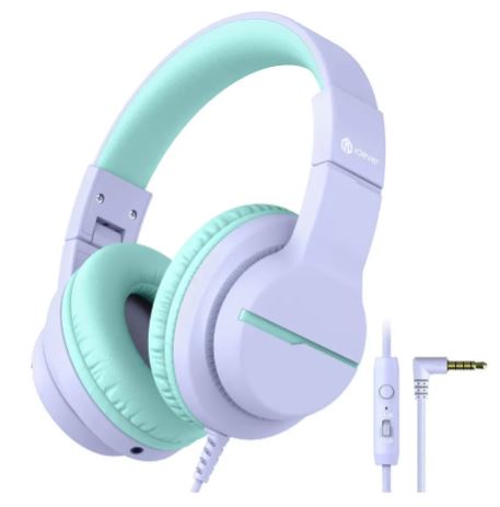 ICLEVER Headphones Kids Foldable C01-1702N-23 85/94 db, share port purple
