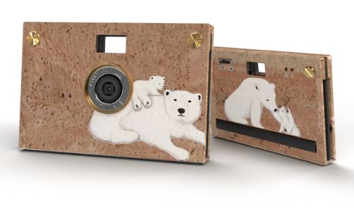 PaperShoot Camera Bundle - Coque en liège - Ours polaire - 20MP