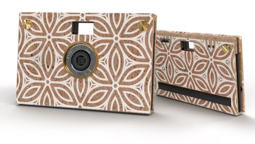 PaperShoot Camera Bundle - Coque en liège - Treillis de briques - 20MP