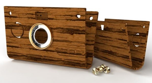 PaperShoot Coque en bois - Simple Light