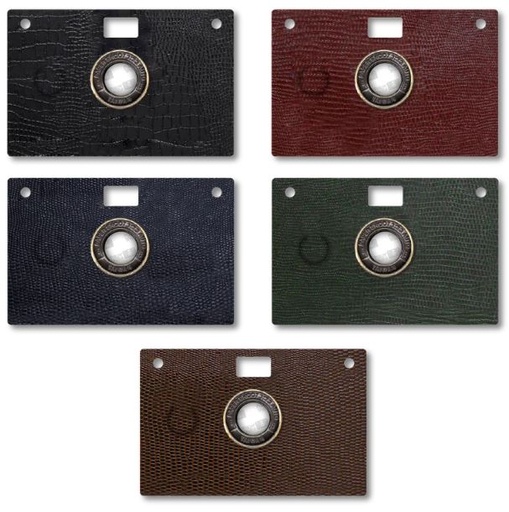 PaperShoot Coque texture cuir - Marron camel foncé