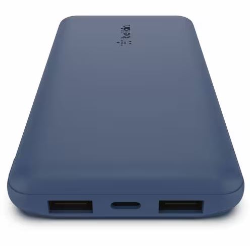 Belkin Powerbank BoostCharge - Bleu - 10000 mAh 15W - 3 x USB - Bleu