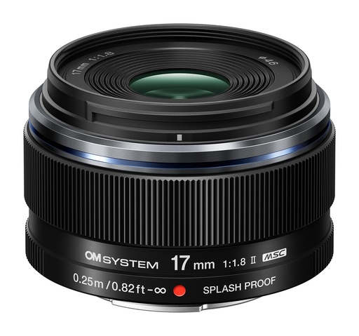 OM System M.Zuiko Digital ED 17mm F1.8 II Noir