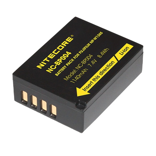Nitecore NC-BP004 (Fuji NP-W126S Battery) 1140mAh