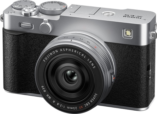 FUJIFILM X-E5 Silver Kit XF23mm F2.8 "Swiss Garantie"