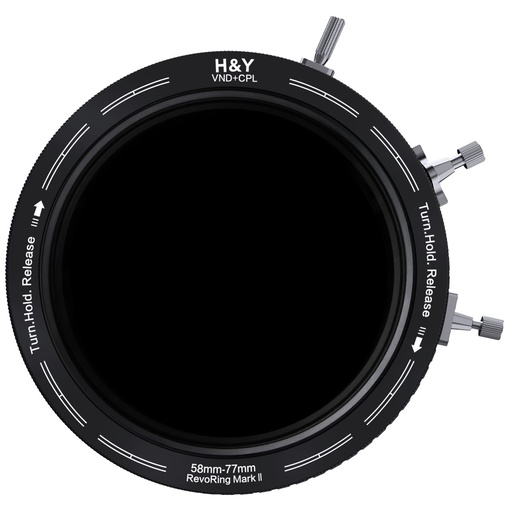 H&Y RevoRing ND3-1000+CPL Filter Mark II 58-77mm