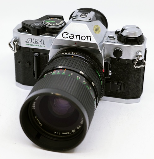 OCCASION Canon AE-1 Program + FD 35-70mm f4 + Flash Agfatronic 261B