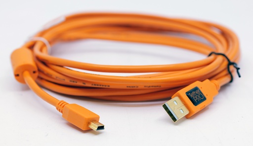 OCCASION TetherPro USB 2.0 A - Mini-B 5 pin 1.8m Orange CU5407