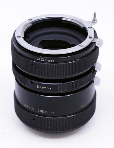 OCCASION Vivitar Extension Tube Set AT-3 Nik.(12mm/20mm/36mm) (Niokn F mount)