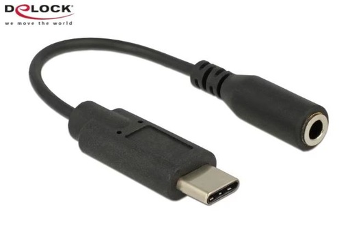 Delock Adaptateur USB 3.1 Audio Connecteur USB C - Prise jack femelle de 3,5 mm
