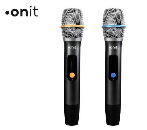 onit Microphone karaoké UHF Wonderwall, 2 pièces