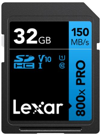 Lexar 800x UHS-I SDHC 32GB Blue