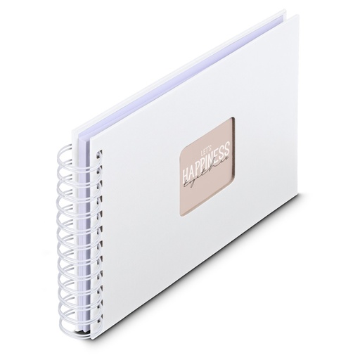 Hama Album à spirale "Fine Art", 24 x 17 cm, 50 pages blanches, Blanc