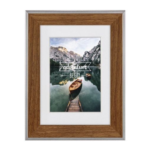 Hama Cadre photo en plastique "Sierra", noisette, 15 x 20 cm