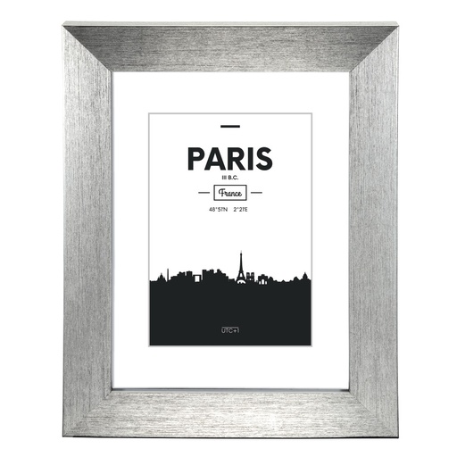 Hama Cadre photo en plastique "Paris", argenté, 21 x 29.7 cm