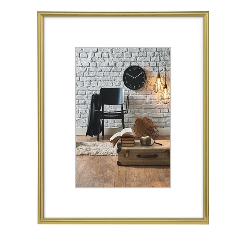 Hama Cadre photo en plastique "Sevilla", doré mat, 18 x 24 cm