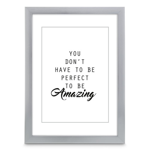 Hama Cadre photo en plastique "Chiaro", argenté, 15 x 20 cm