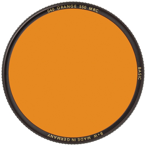 B+W 040 Jaune Orange 4x Filtre 52mm