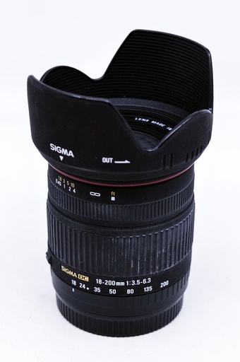 OCCASION Sigma Zoom 18-200mm f3.5-6.3 DC (Canon EF mount)