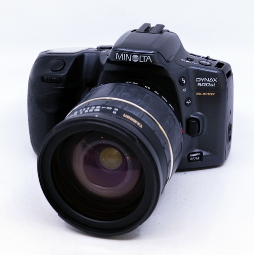 OCCASION Minolta 500si + Tamron AF Macro 28-200mm f3.8-5.6 IF LD Asph.