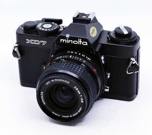 OCCASION Minolta XD7 + MD Rokkor 28mm f2.8