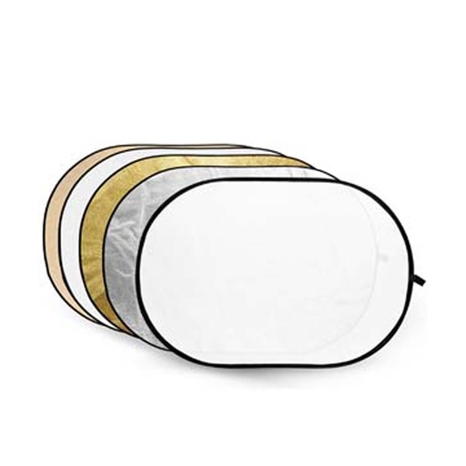 Godox 5-in-1 Reflector Disc Soft Gold, Silver, Black, White, Transparent - 60x90cm