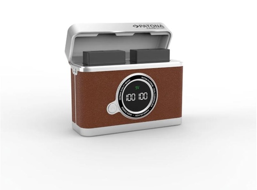 Patona Retro Dual Charging Case Canon LP-E6