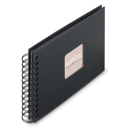 Hama Album à spirale "Fine Art", 24 x 17 cm, 50 pages noires, New Black