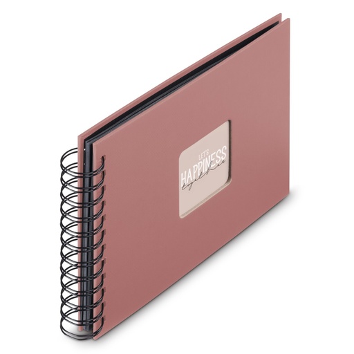 Hama Album à spirale "Fine Art", 24 x 17 cm, 50 pages noires, Terra