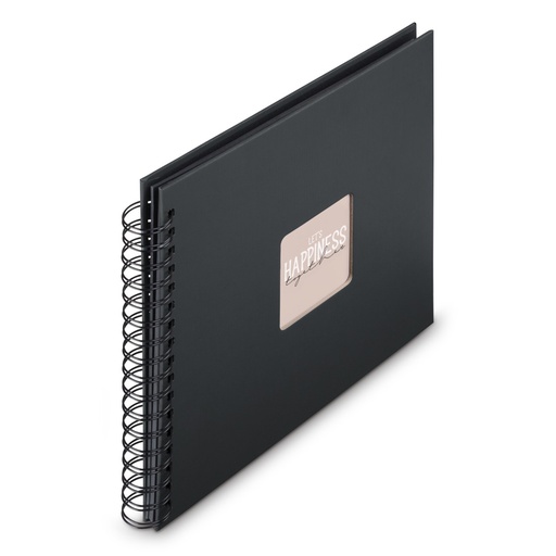 Hama Album à spirale "Fine Art", 28 x 24 cm, 50 pages noires, New Black