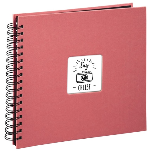 Hama Album à spirale "Fine Art", 28 x 24 cm, 50 pages noires, Flamant Rose