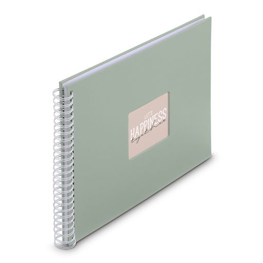 Hama Album à spirale "Fine Art", 36 x 32 cm, 50 pages blanches, Sauge