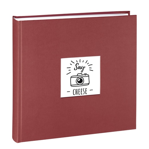 Hama Album photo Jumbo "Fine Art", 30 x 30 cm, 100 pages blanches, Bordeaux