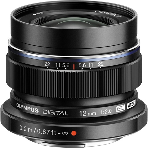 OM System Zuiko 12mm F2.0 black