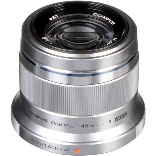 OM System Zuiko 45mm 1:1.8 silver