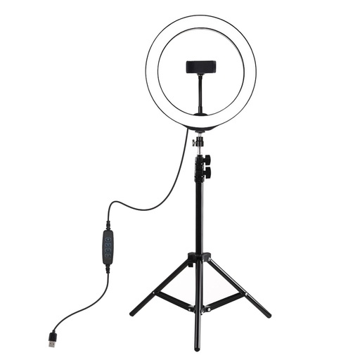 Puluz PKT3035 USB Selfie LED Ringlight avec Trepied(26cm)